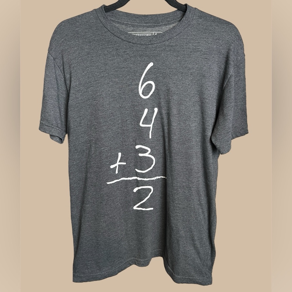 Baseballism t-shirt 6/4/3 double play (baseball math)